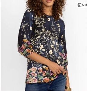 Johnny Was The Janie Favorite Puff Sleeve Top M